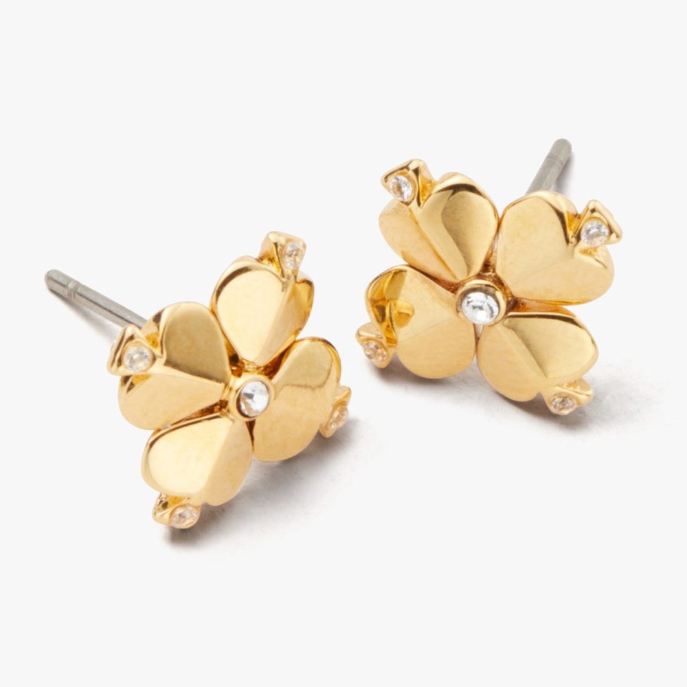 Kate Spade Legacy Logo Spade Flower Studs (with GIFT BAG)